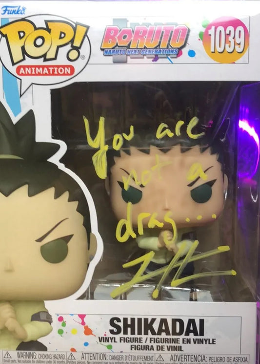 autographed Shikadai Funko Pop