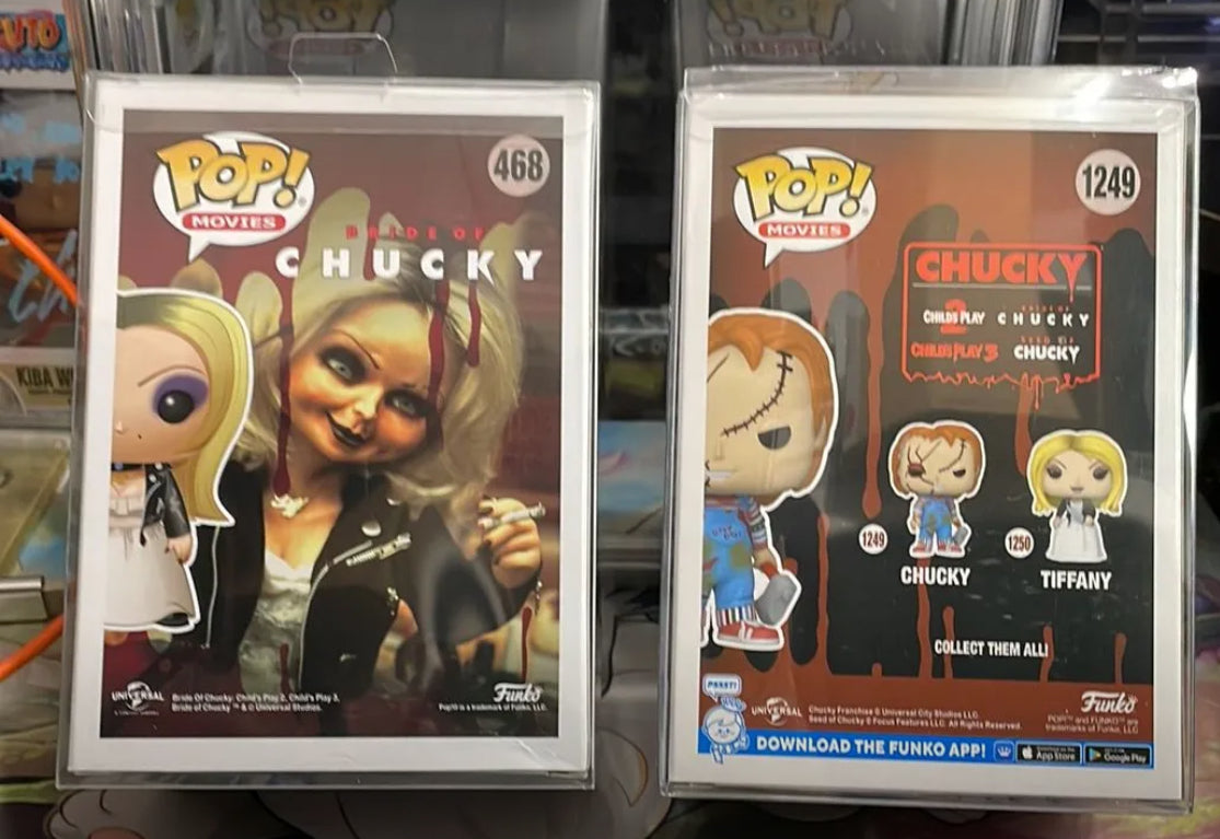 Tiffany & Chucky Bride of Chucky (signed Funko) JSA Certified