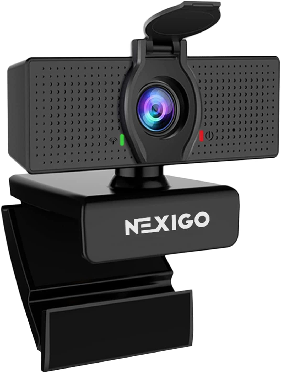 N60 1080P Webcam with Microphone, Adjustable FOV, Zoom, Software Control & Privacy Cover, USB HD Computer Web Camera, Plug and Play, for Zoom/Skype/Teams, Conferencing and Video Calling