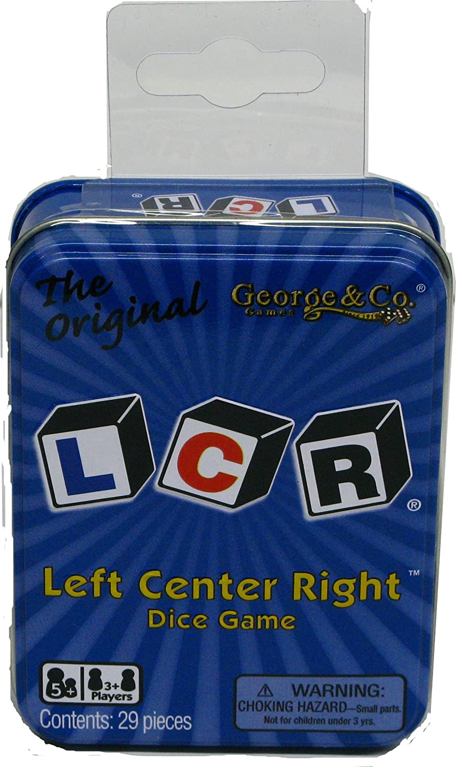 ® Left Center Right™ Dice Game - Blue Tin